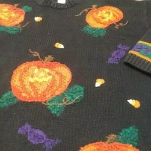 Vintage Handmade Pumpkin Sweater
